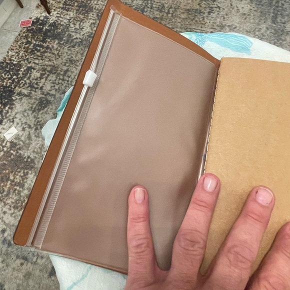 Elegant Brown Leather Journal with Vintage pieces - Picture 7 of 7